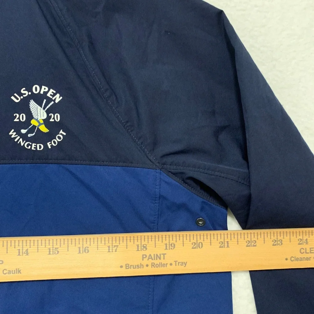Polo Golf Ralph Lauren 2020 US Open Winged Foot Jacket Mens L Full Zip Blue FLAW